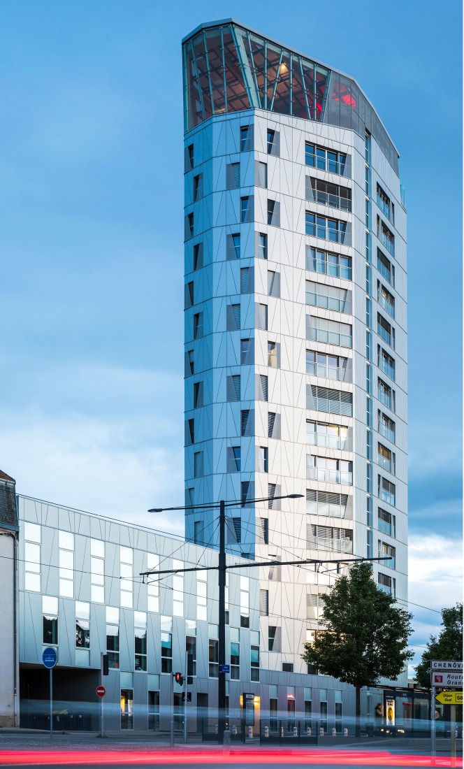 Arsenal Tower by Arte Charpentier. Photograph by Boegly Grazia.