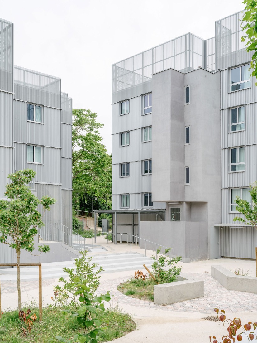 Student residence in Cergy by graal. Photograph by Giaime Meloni.