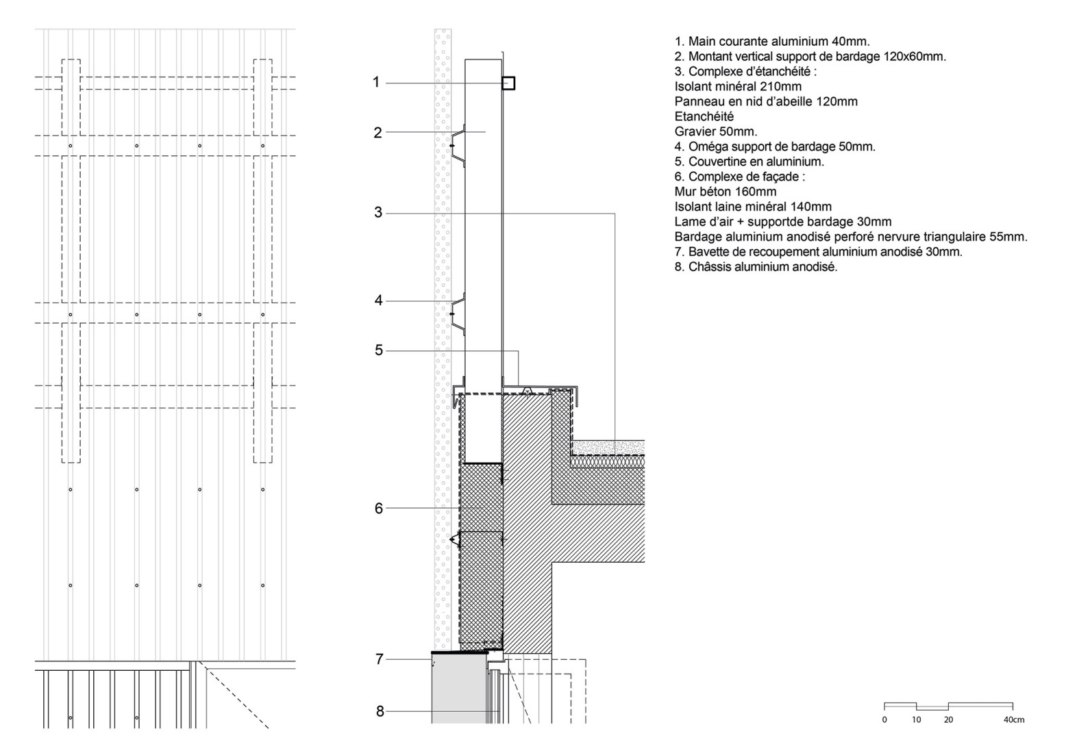 Detail. Student residence in Cergy by graal.