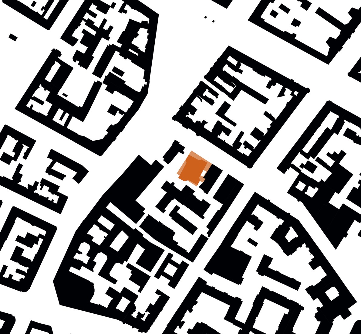 Plano de situación. Edificio de oficinas SAB por Tchoban Voss Architekten.
