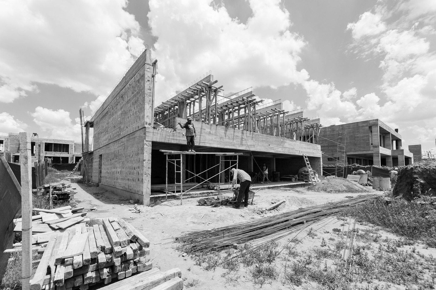 Proceso constructivo. Casa R&C por Cristián Nanzer. Fotografía por Juan Dimuro.