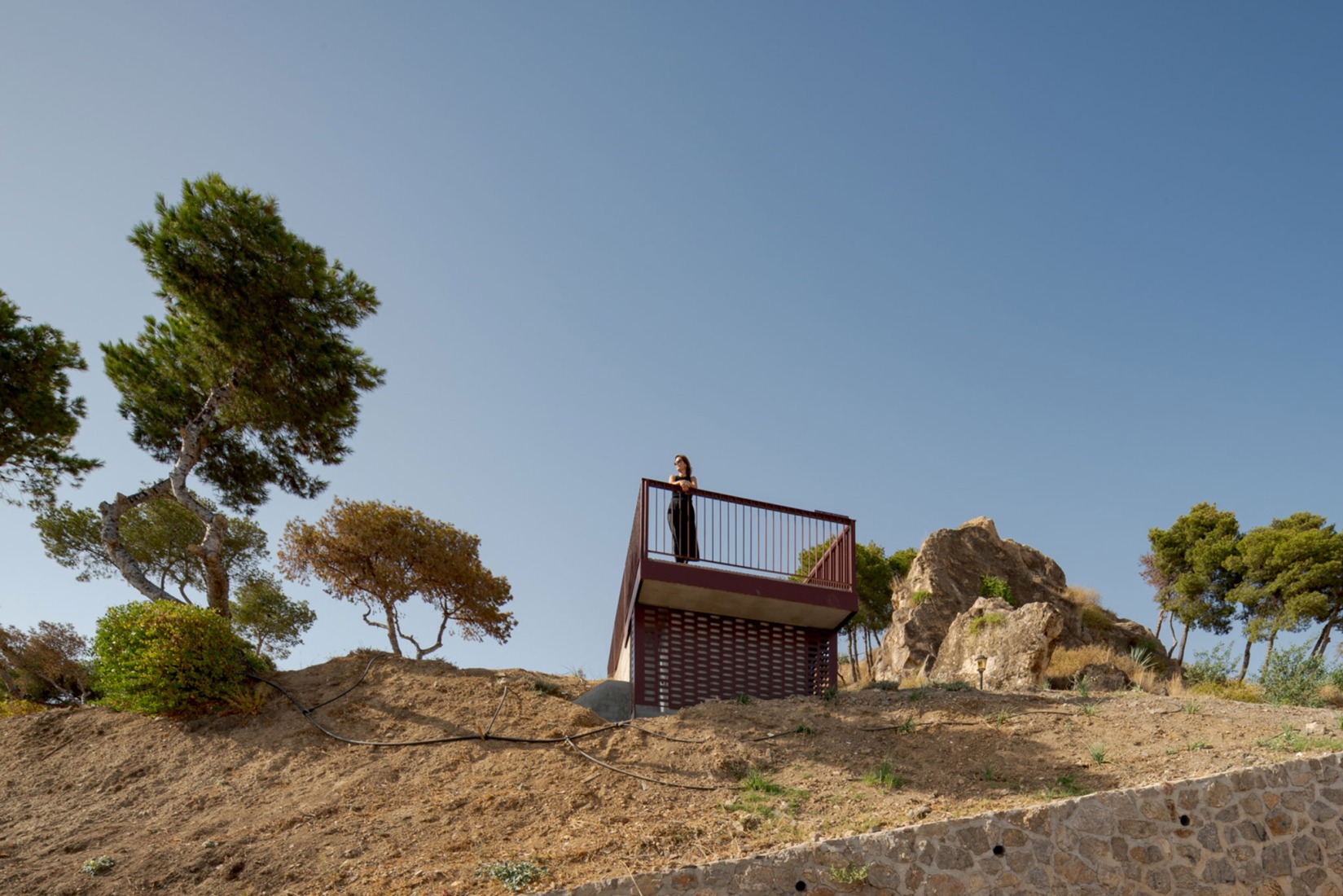 Jardín mirador por Terral Arquitectos. Fotografía por Fernando Gómez Mateos.