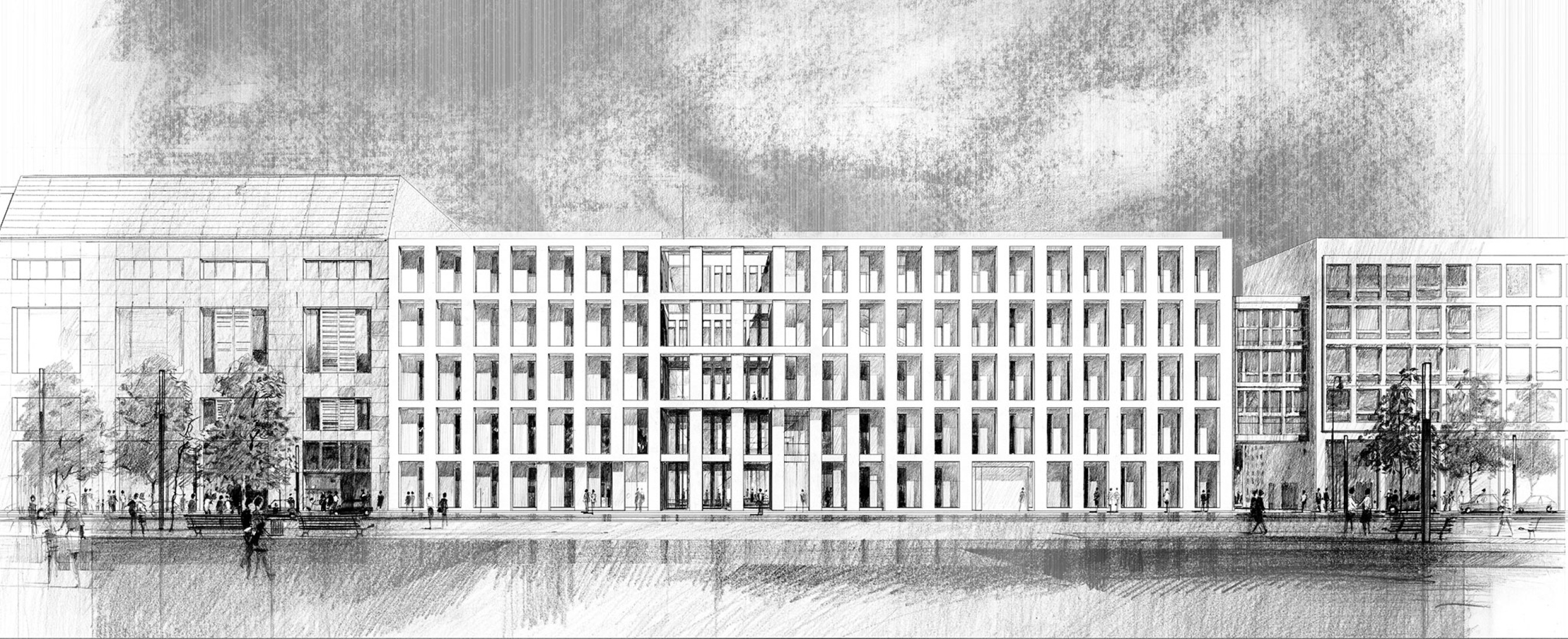 Sketch. Polish Embassy by JEMS Architekci.