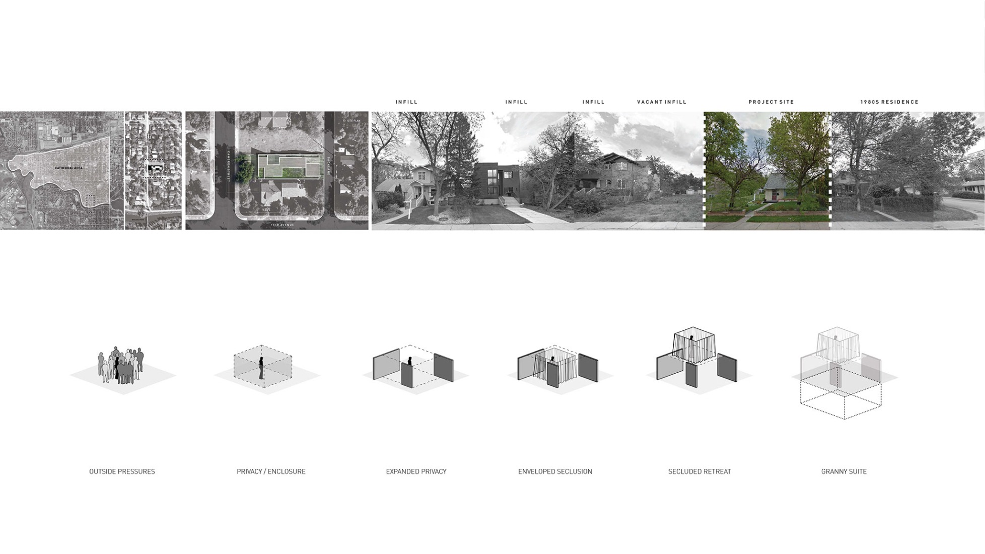 Site plan and diagrams. Arthur Residence by 5468796 Architecture.