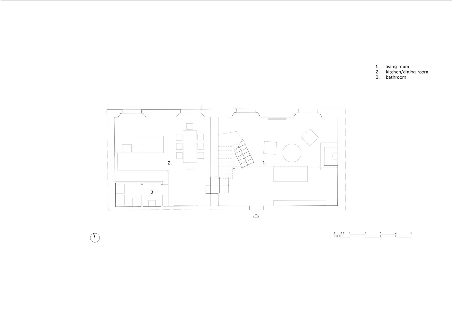 Plano de planta baja. Ático NAP por tissellistudioarchitetti.