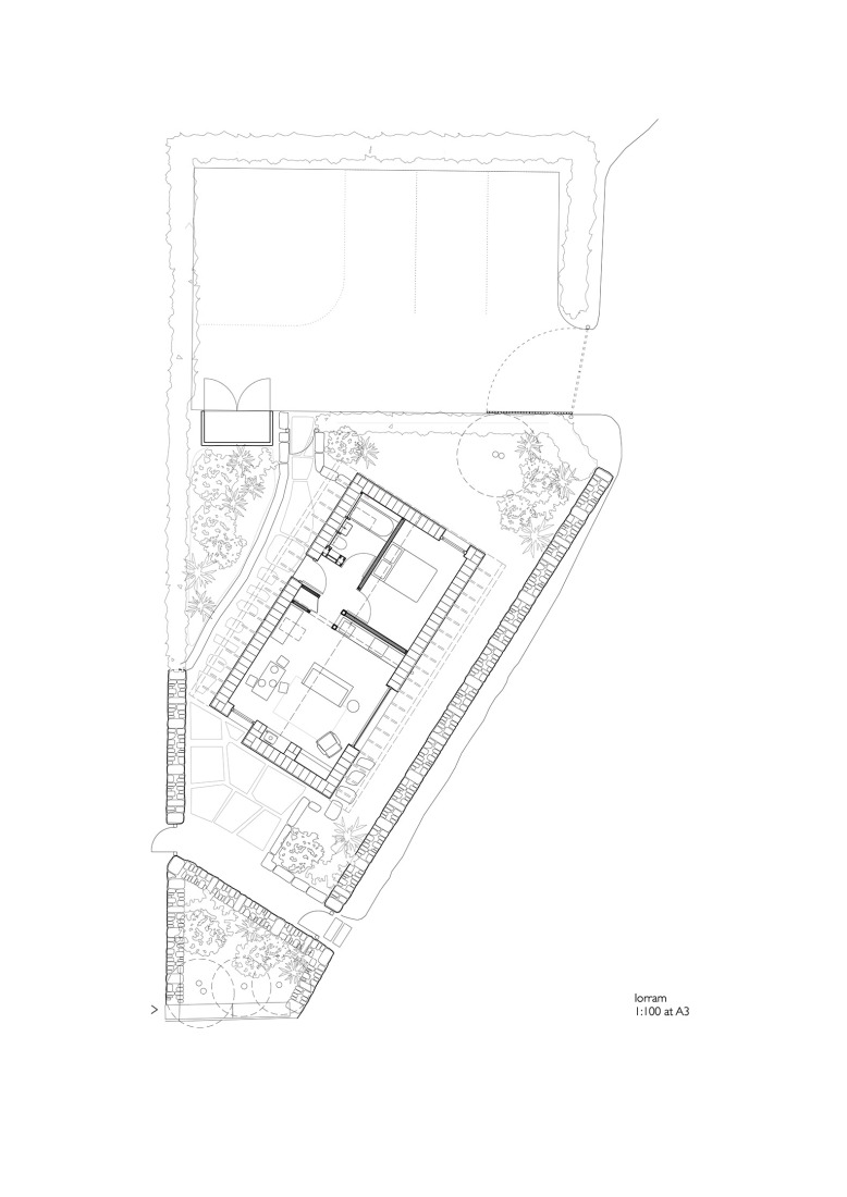 Site plan. Iorram by Baillie Baillie Architects.