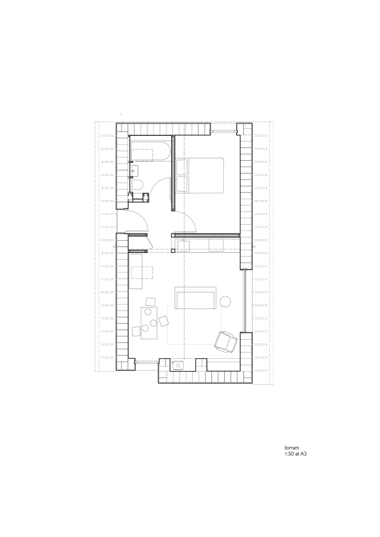 Ground floor plan. Iorram by Baillie Baillie Architects.