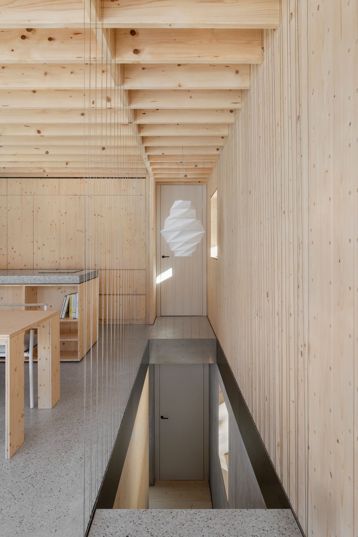 «Casas alpinas gemelas» por Dekleva Gregoric Architects. Fotografía por Ana Skobe.