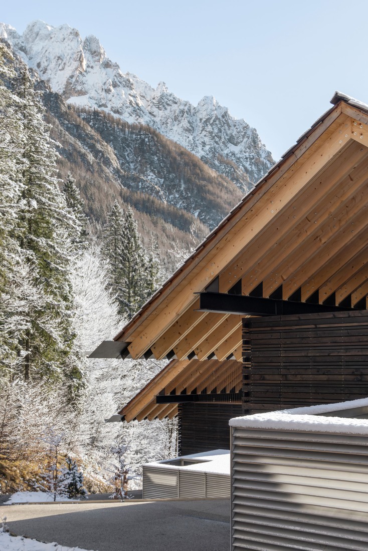 «Casas alpinas gemelas» por Dekleva Gregoric Architects. Fotografía por Ana Skobe.