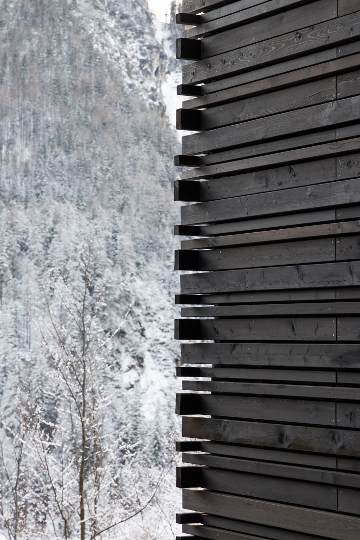 «Casas alpinas gemelas» por Dekleva Gregoric Architects. Fotografía por Ana Skobe.