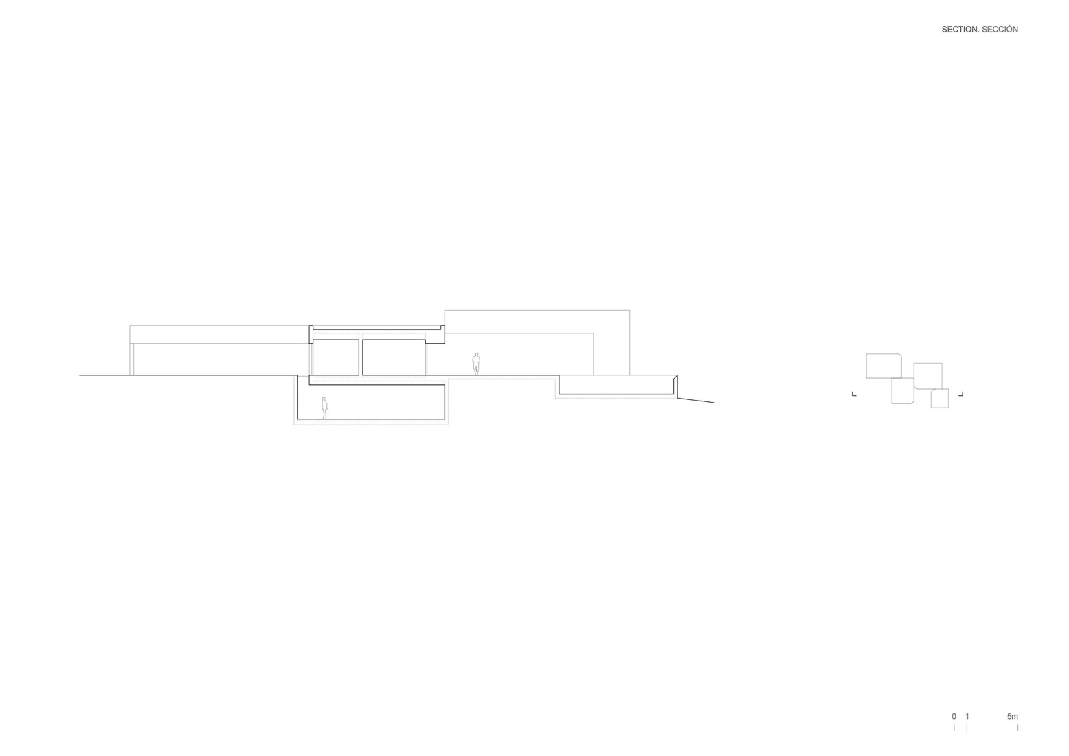 Section. Villa 18 por Fran Silvestre Arquitectos.