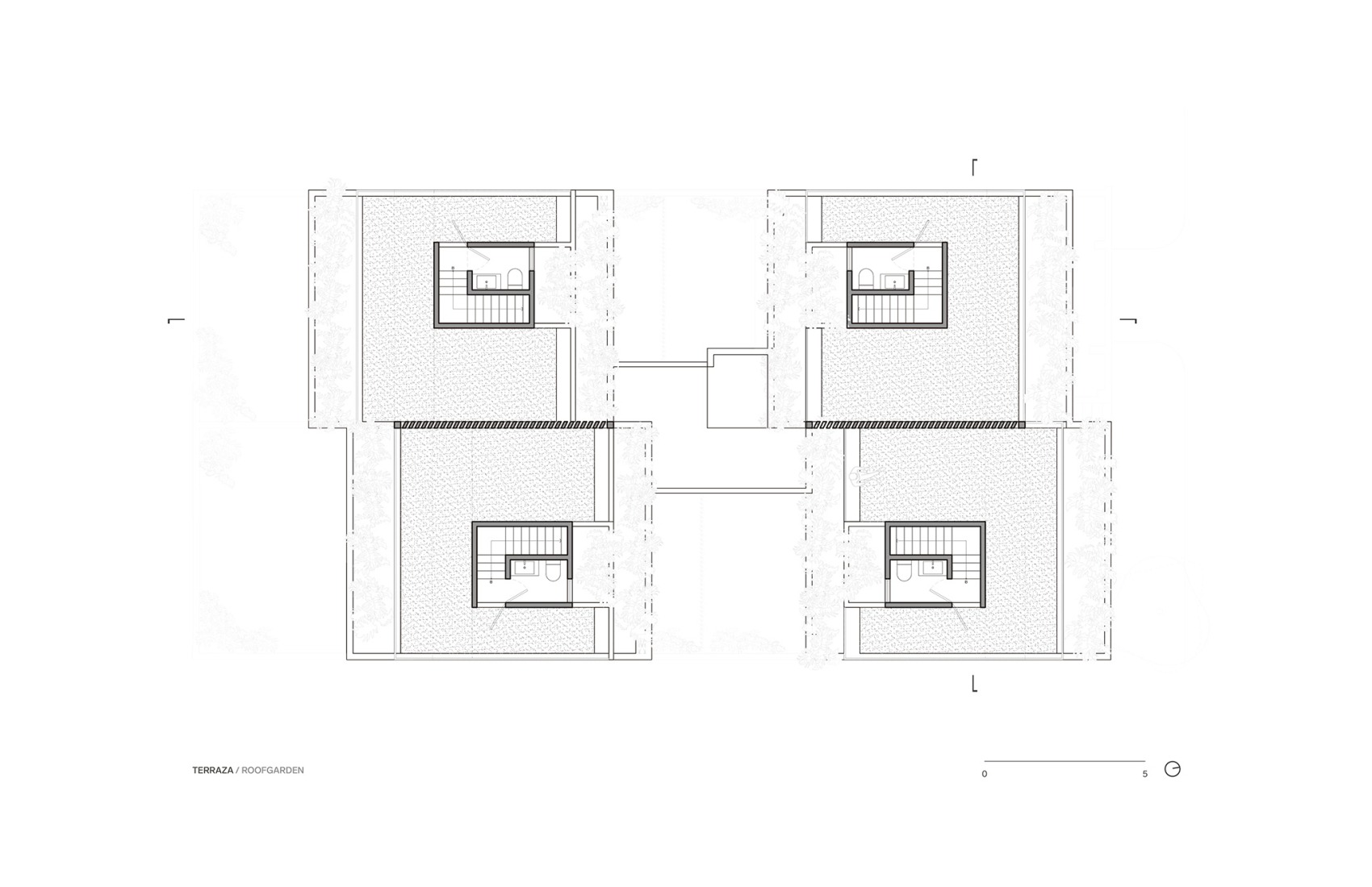 Plano de terraza. Antonio Maceo 8 por Taller Héctor Barroso.
