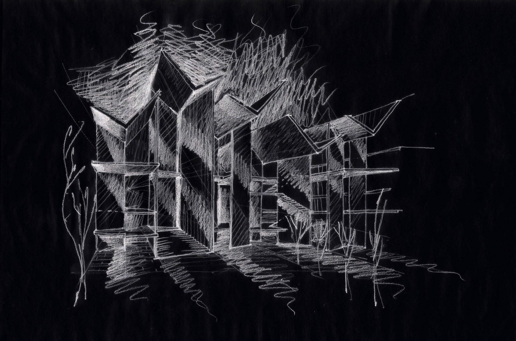 Sketch. Yancuic Museum by BAX studio, Mendoza Partida and SPRB Architects.