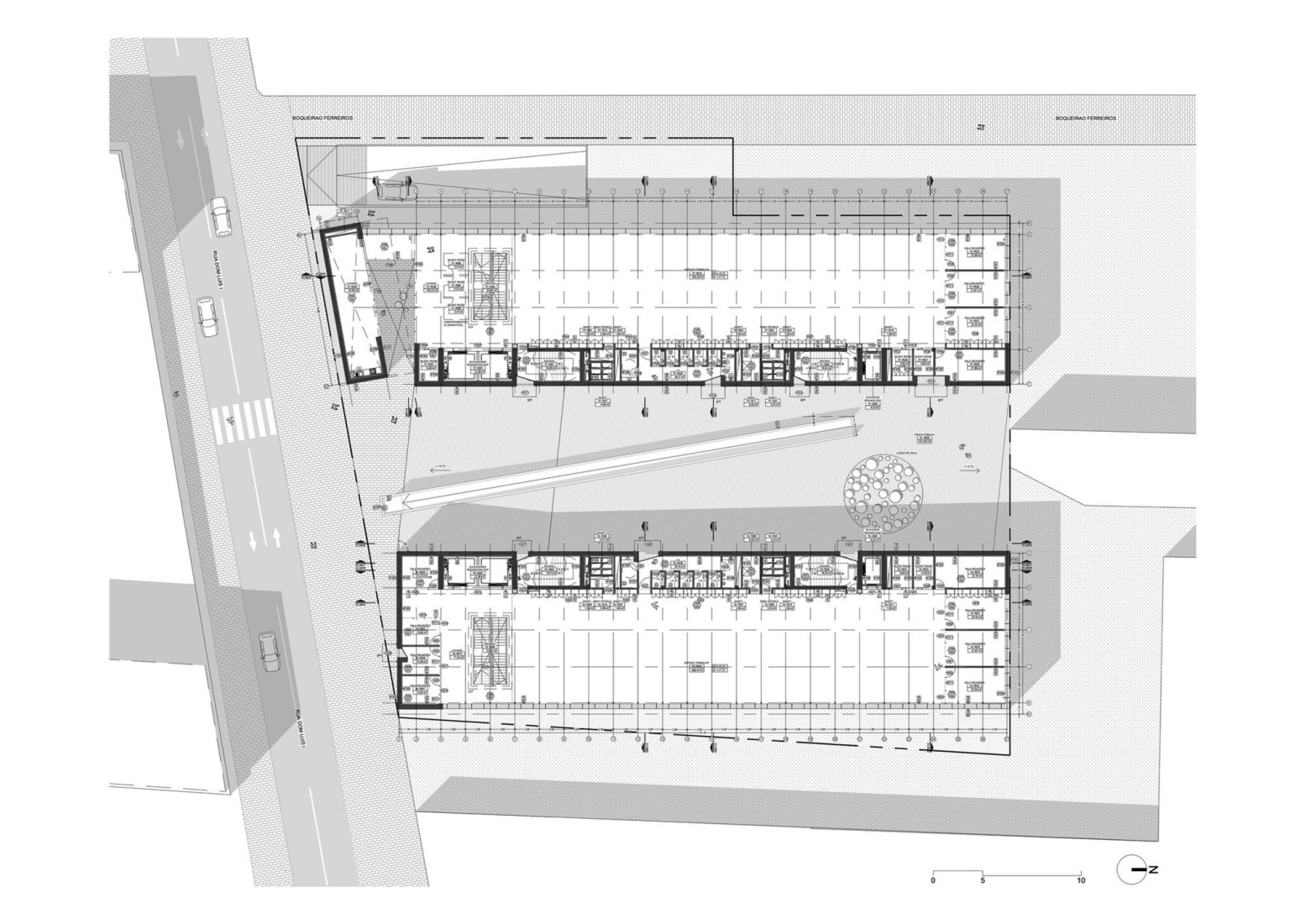 Ground floor plan. "Energía de Portugal" Headquarters by ELEMENTAL.
