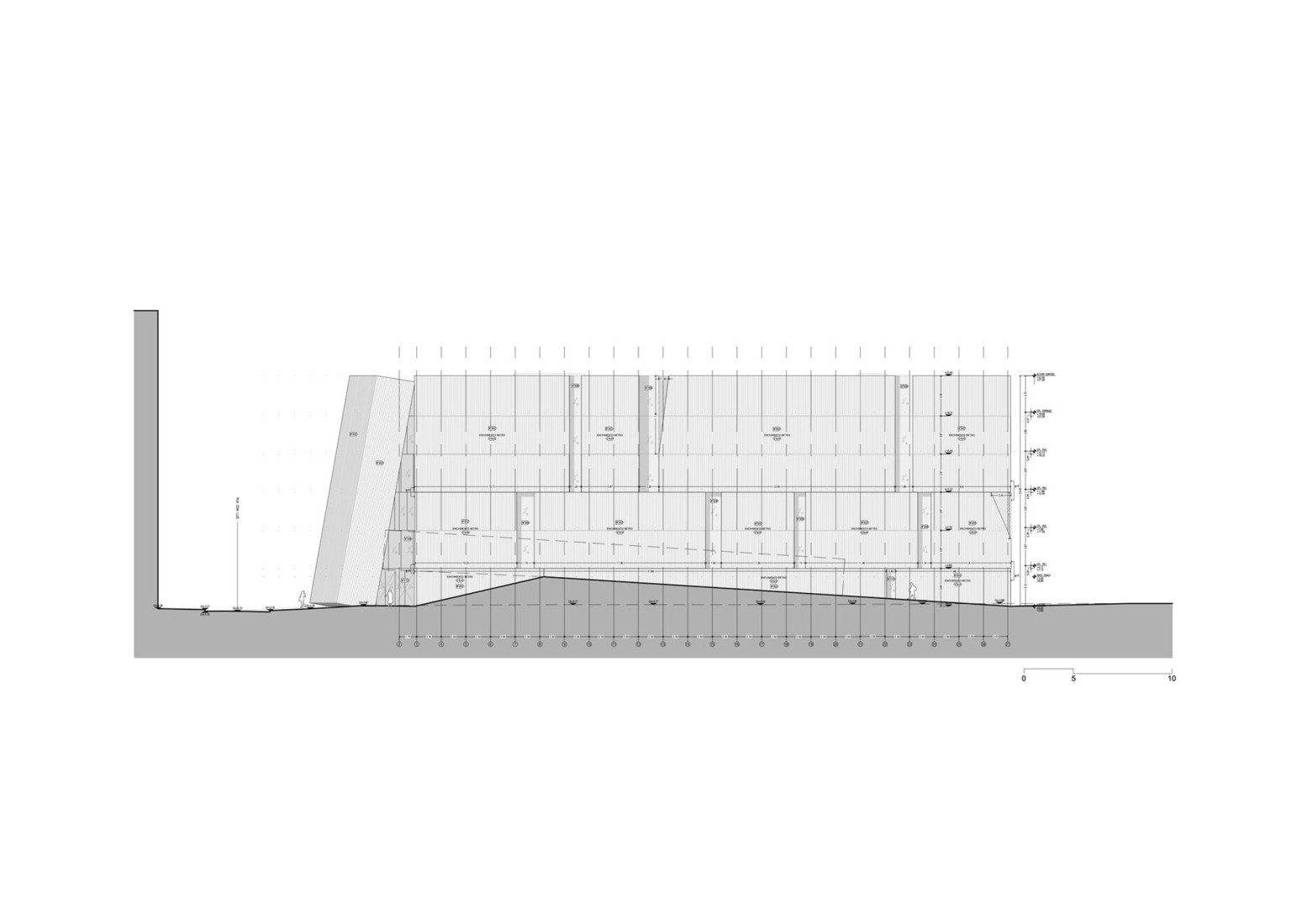 Elevation. "Energía de Portugal" Headquarters by ELEMENTAL.