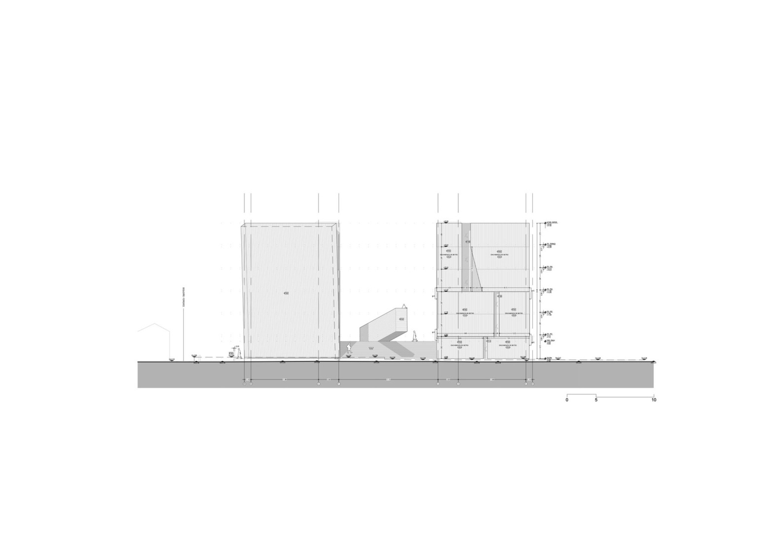 Elevation. "Energía de Portugal" Headquarters by ELEMENTAL.