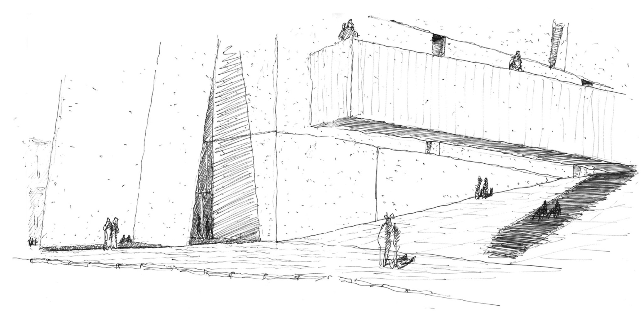 Sketches. "Energía de Portugal" Headquarters by ELEMENTAL.