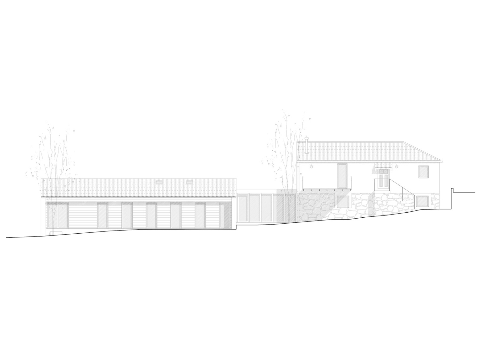 Plano de planta baja. Casa do Castanheiro por Luppa Arquitectos.