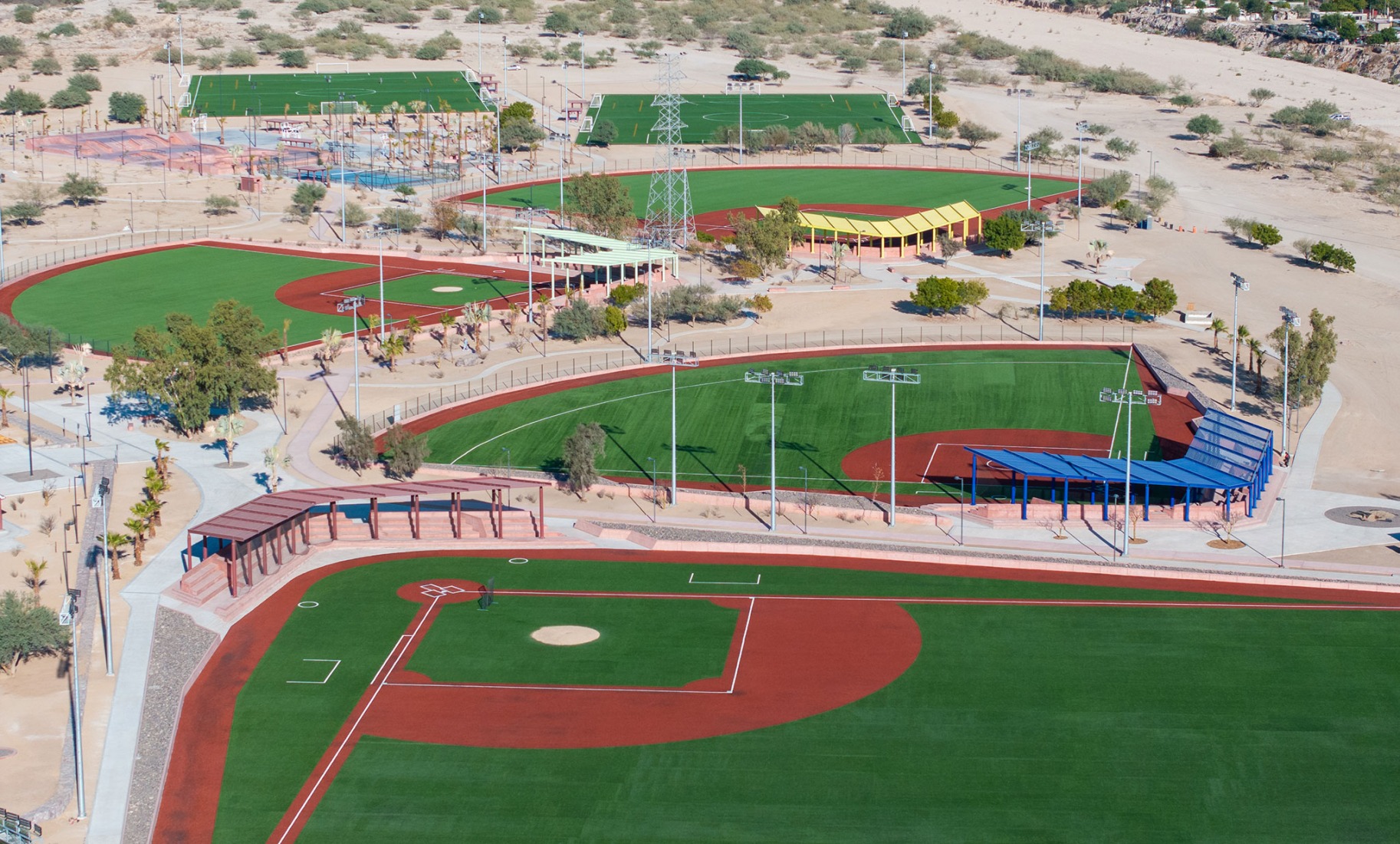 Sports Complex La Paz by CCA. Photograph by Jaime Navarro, courtesy of de Centro de Colaboración Arquitectónica (CCA).