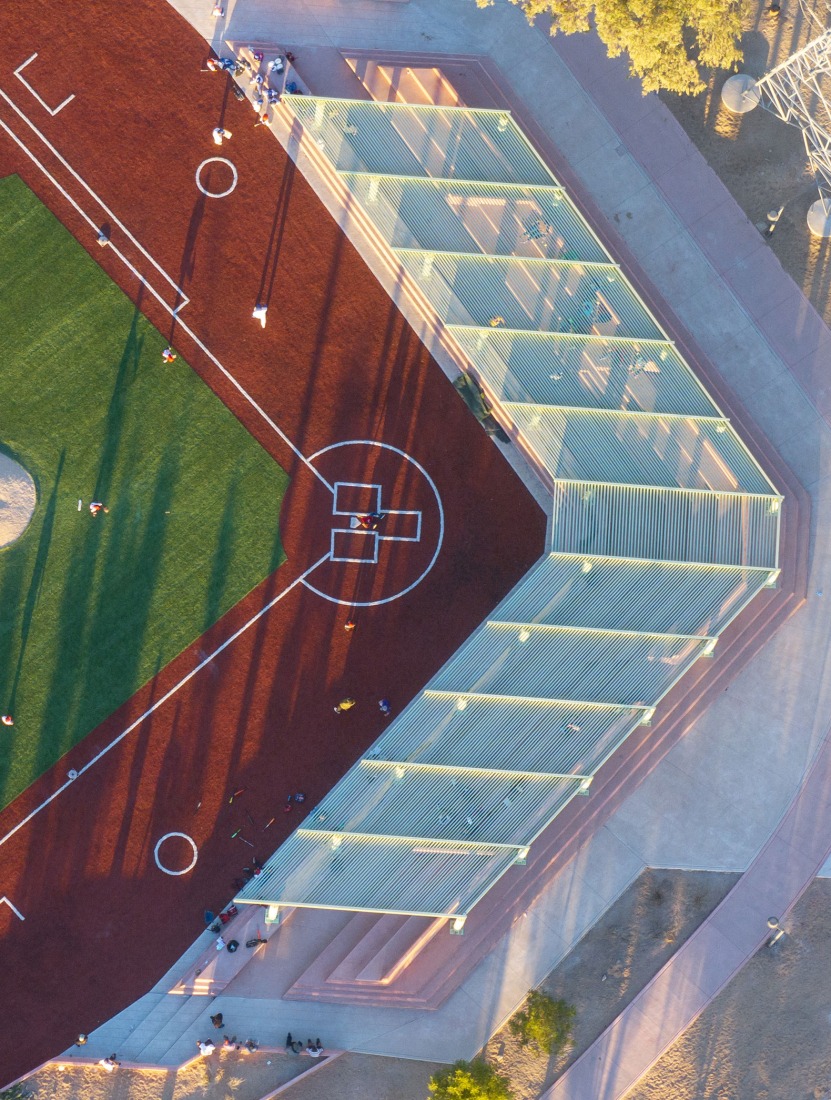 Sports Complex La Paz by CCA. Photograph by Jaime Navarro, courtesy of de Centro de Colaboración Arquitectónica (CCA).