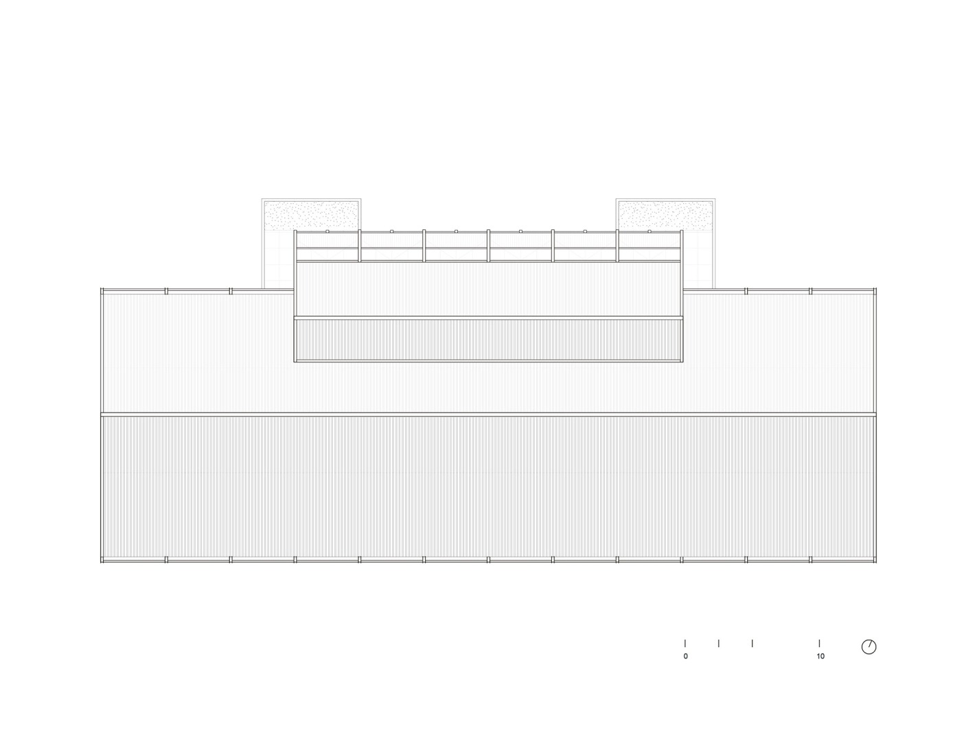 Roof Plan. Mixed-use building. Sports Complex La Paz by CCA. Courtesy of de Centro de Colaboración Arquitectónica (CCA).