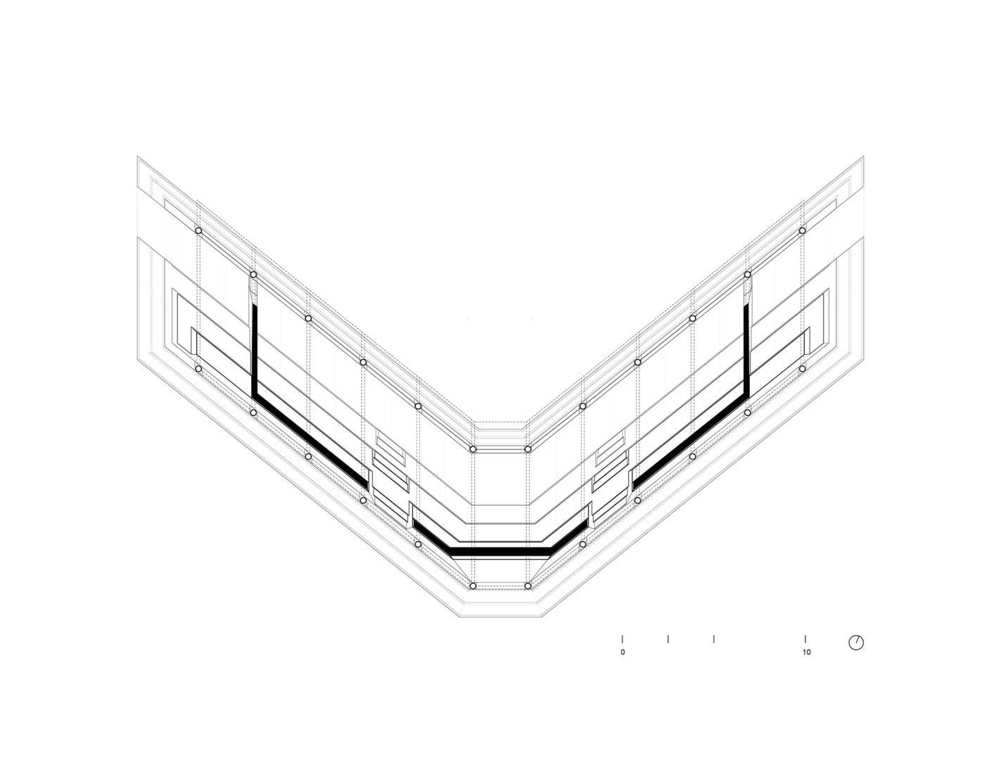 Ground Floor Plan. Baseball Pavilion. Sports Complex La Paz by CCA. Courtesy of de Centro de Colaboración Arquitectónica (CCA).