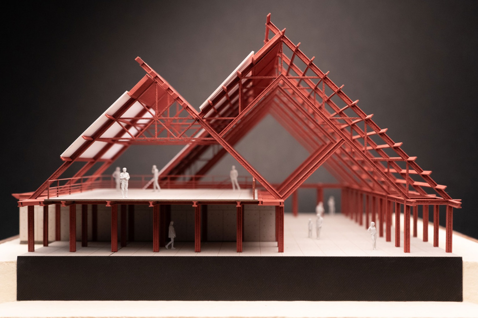 Model. Sports Complex La Paz by CCA. Courtesy of de Centro de Colaboración Arquitectónica (CCA).