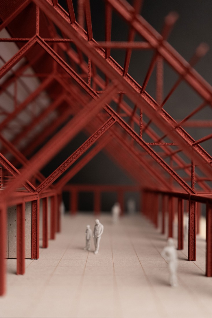 Model. Sports Complex La Paz by CCA. Courtesy of de Centro de Colaboración Arquitectónica (CCA).