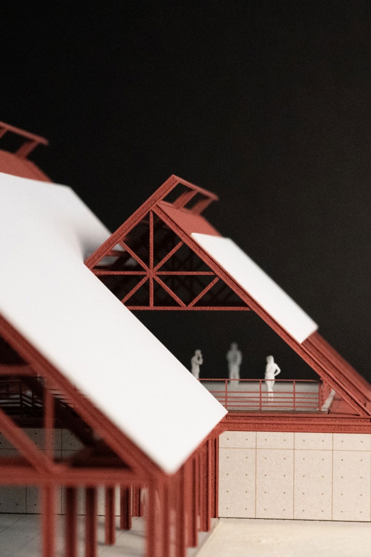 Model. Sports Complex La Paz by CCA. Courtesy of de Centro de Colaboración Arquitectónica (CCA).