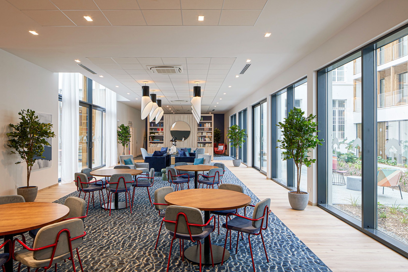 Renovation of a historic post office by Chatillon Architectes. Photograph by Antoine Mercusot.