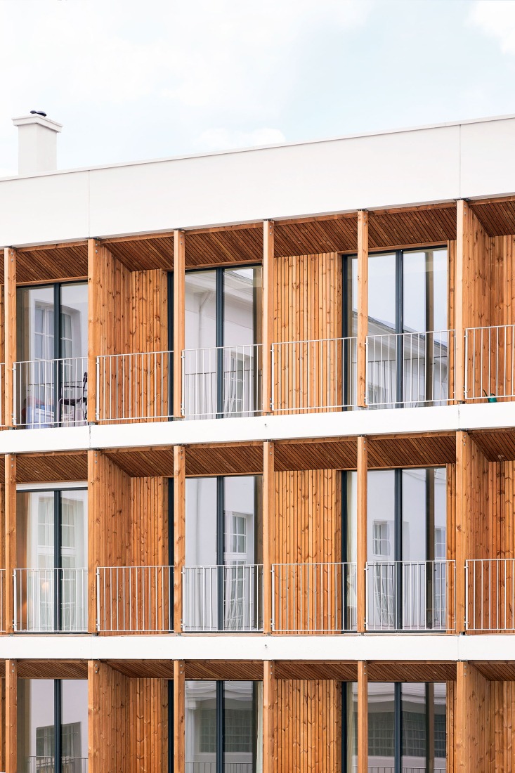 Renovation of a historic post office by Chatillon Architectes. Photograph by Antoine Mercusot.
