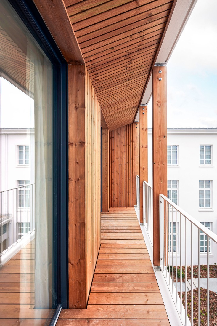 Renovation of a historic post office by Chatillon Architectes. Photograph by Antoine Mercusot.