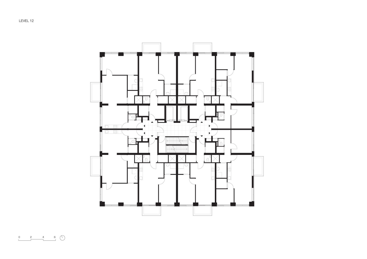 Plano de planta doceava. FRESH por KAAN Architecten.