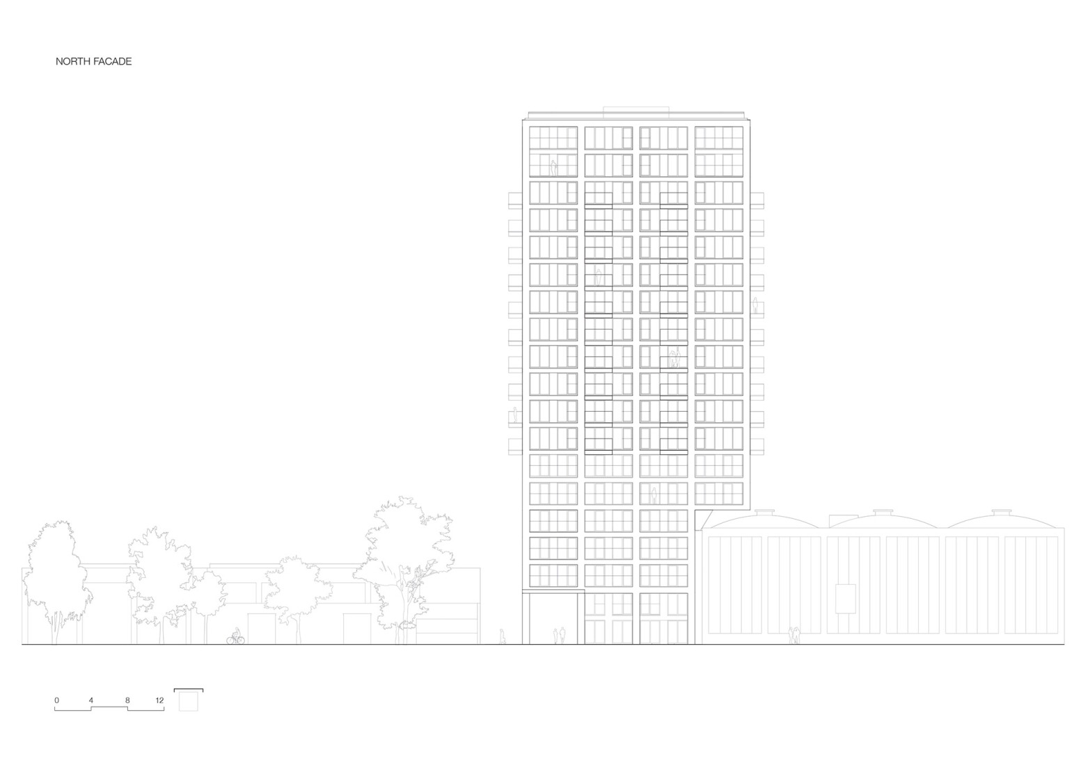 Alzado Norte. FRESH por KAAN Architecten.