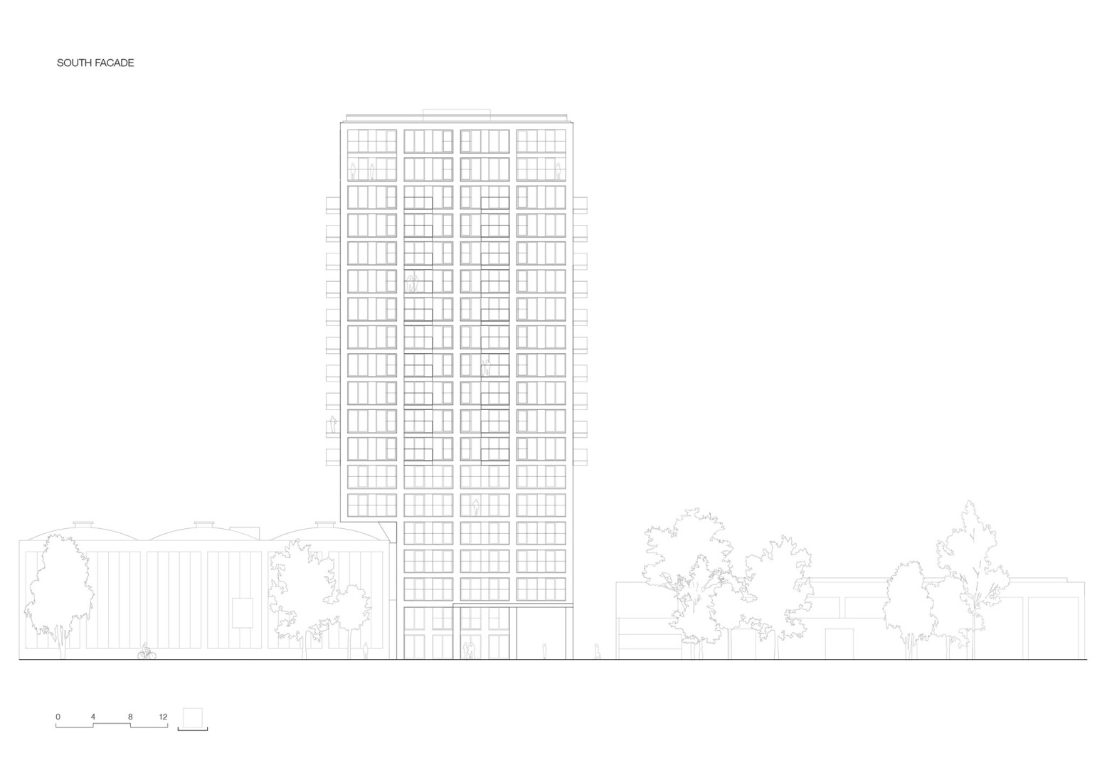 Alzado Sur. FRESH por KAAN Architecten.