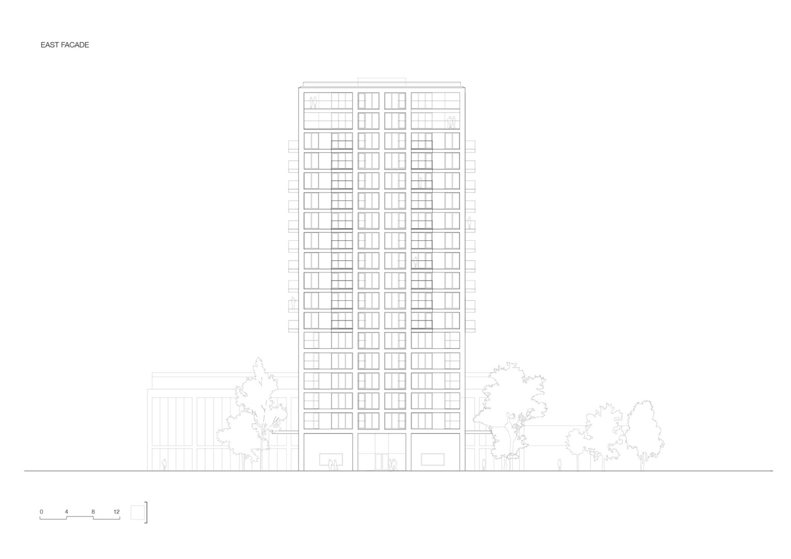 Alzado Este. FRESH por KAAN Architecten.