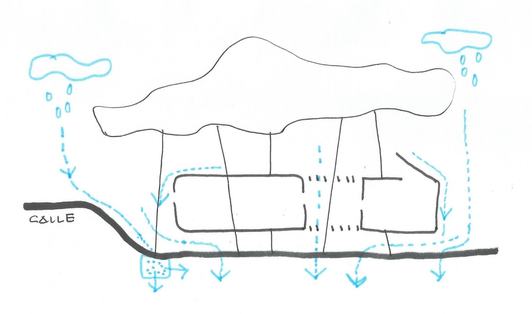 Boceto. Casa Pinola por Lisabesur Arquitectos.