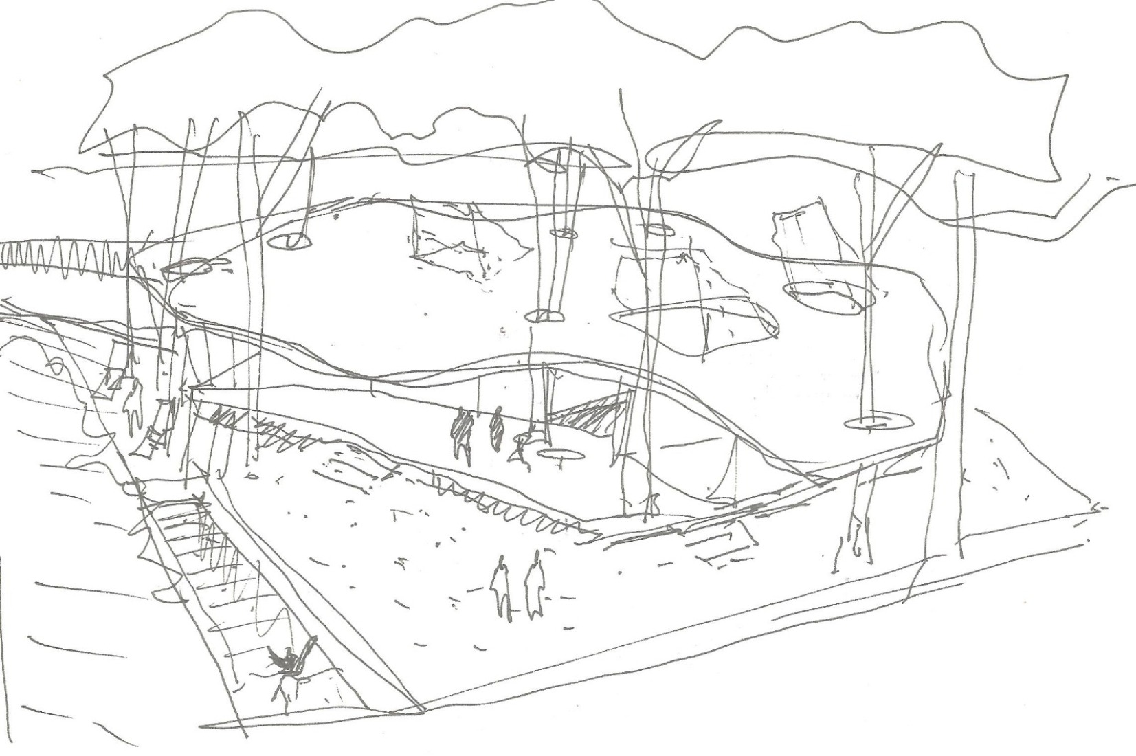 Boceto. Casa Pinola por Lisabesur Arquitectos.