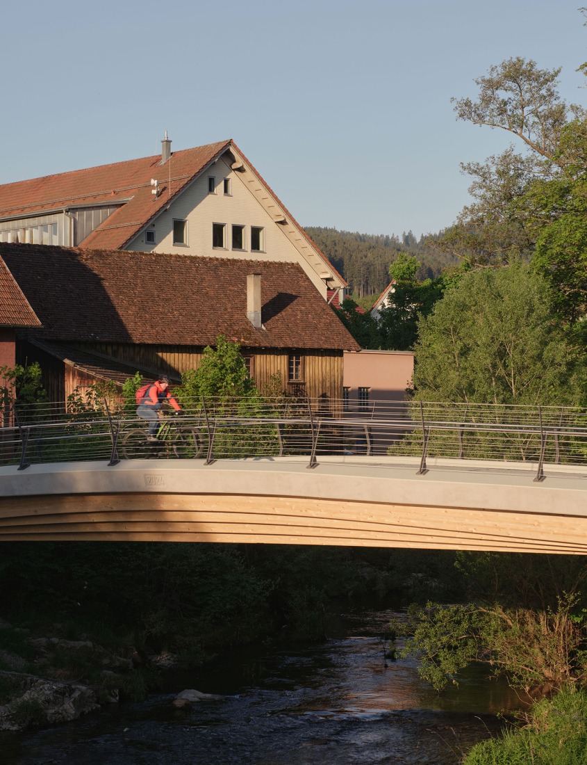 Baiersbronn Bridge by Moxon Architects + IB Miebach. Photograph by Simon Kennedy.