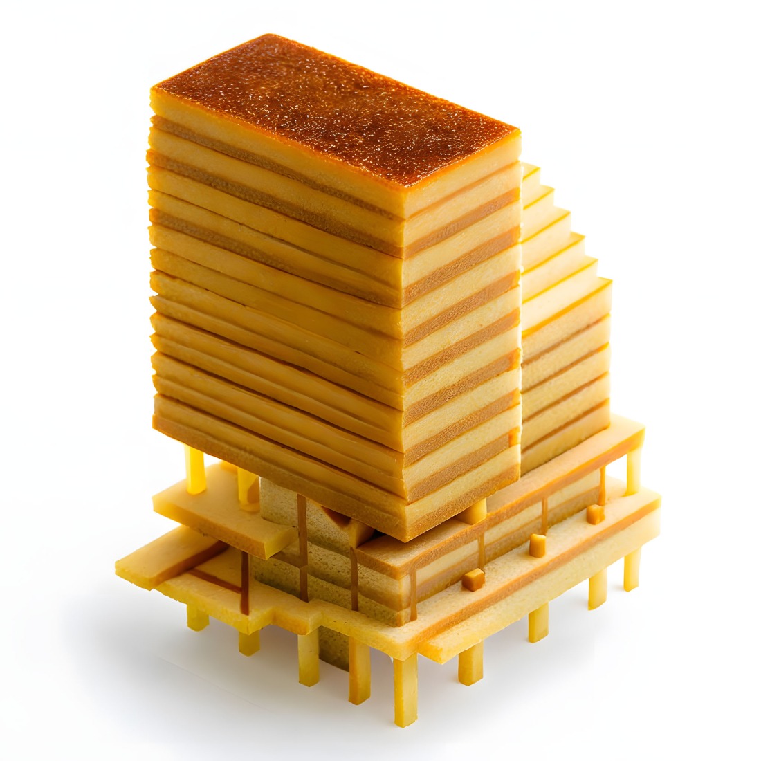 Kueh image. Golden Mile, Kek Lapis. Singapore Pavilion at the 2025 Venice Architecture Biennale.