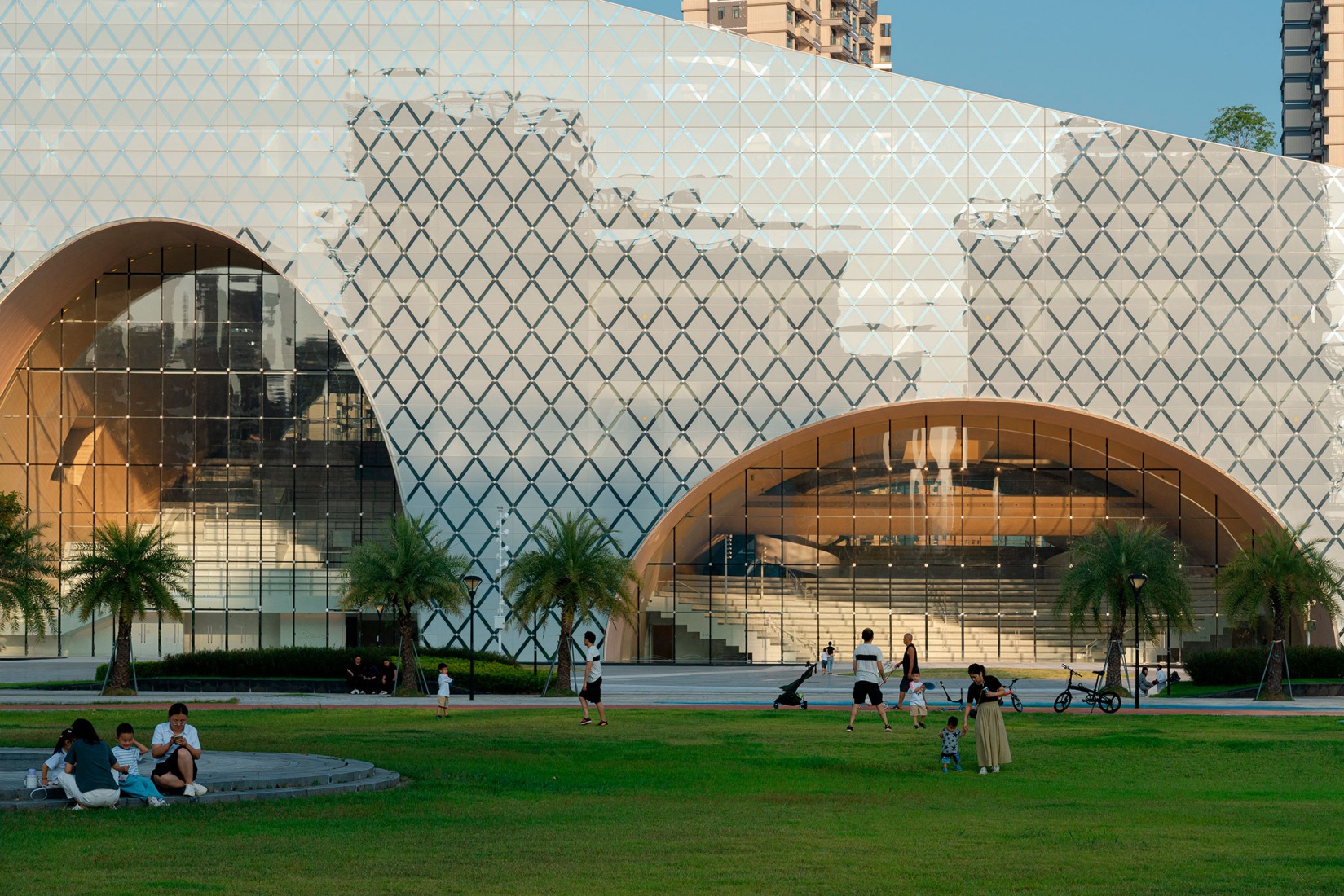 Complejo cultural y artístico de Hengqin por Atelier Apeiron. Fotografía por Schran Image.