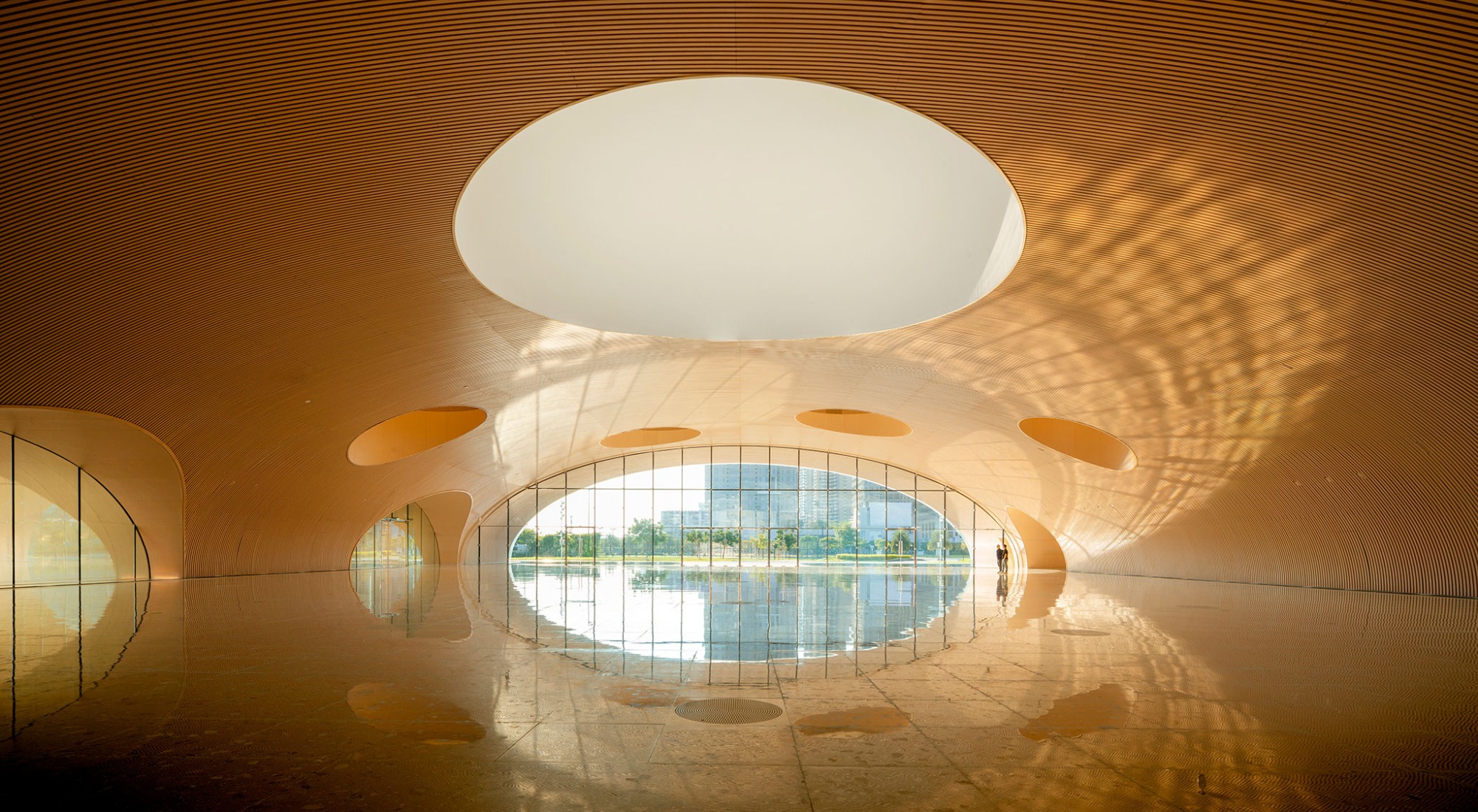 Complejo cultural y artístico de Hengqin por Atelier Apeiron. Fotografía por Schran Image.