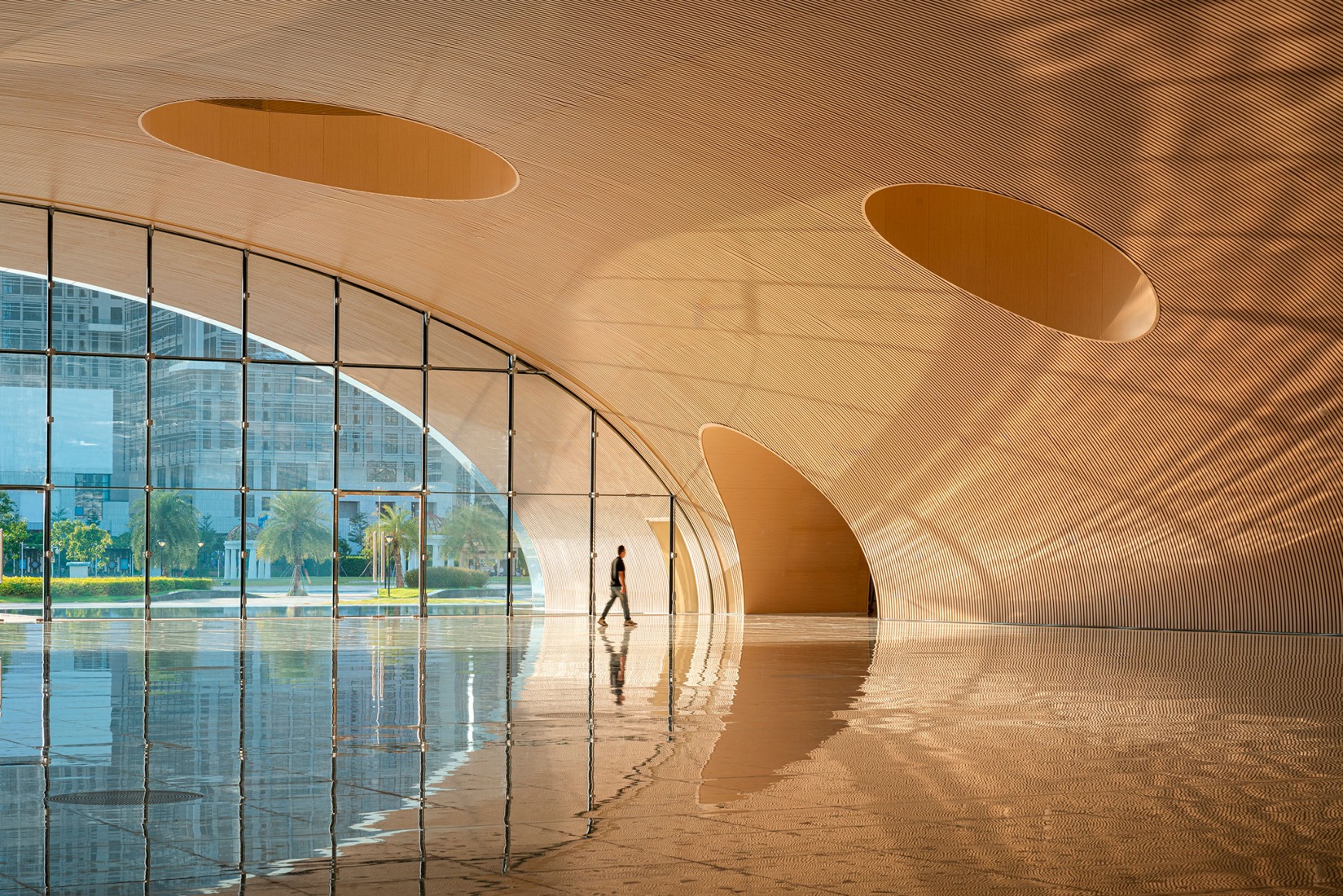 Complejo cultural y artístico de Hengqin por Atelier Apeiron. Fotografía por Schran Image.