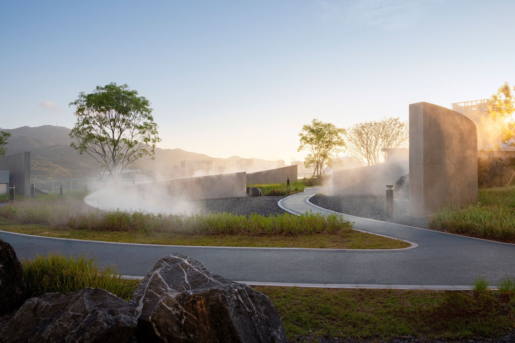 Complejo cultural y artístico de Hengqin por Atelier Apeiron. Fotografía por Schran Image.