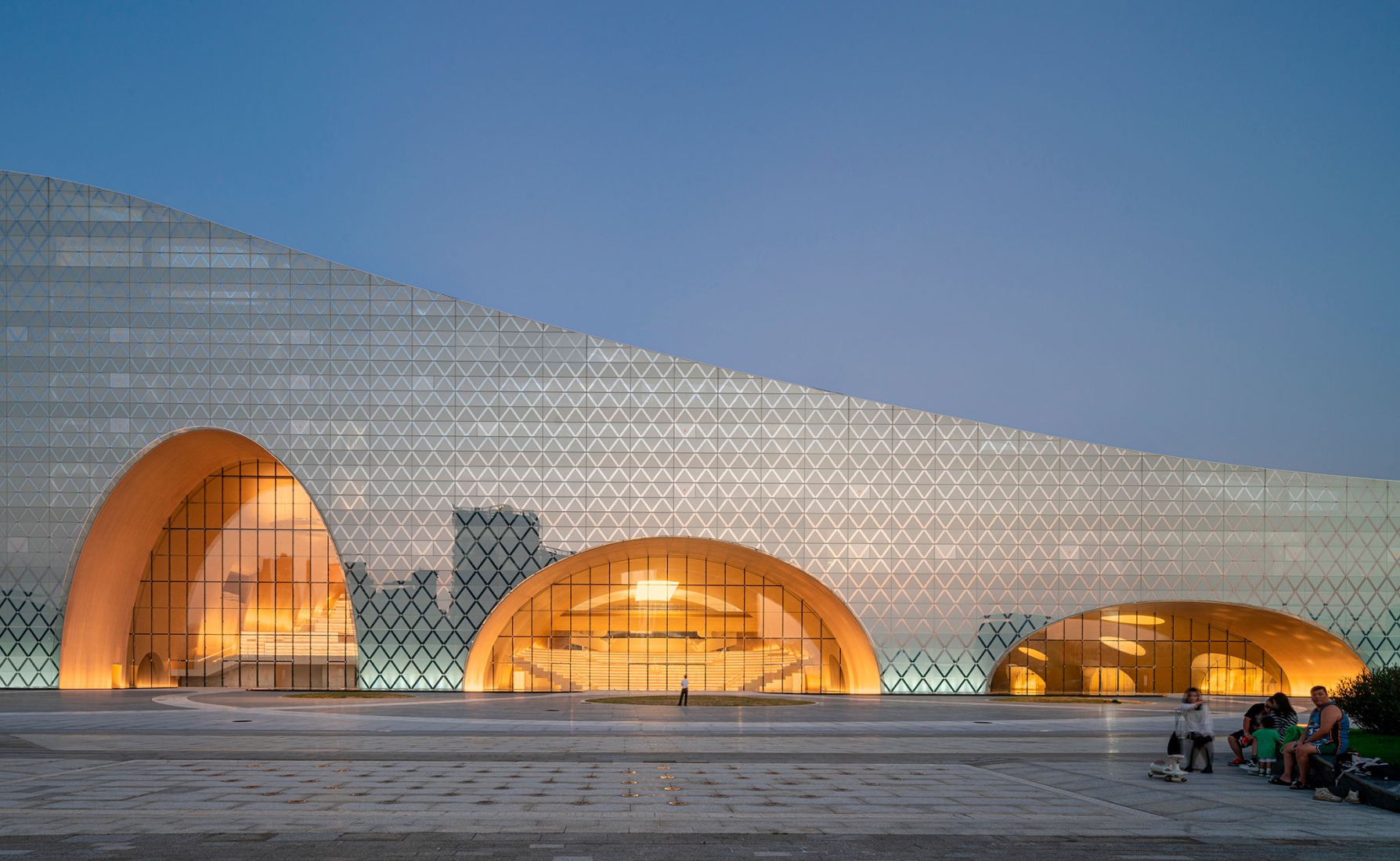 Complejo cultural y artístico de Hengqin por Atelier Apeiron. Fotografía por Schran Image.
