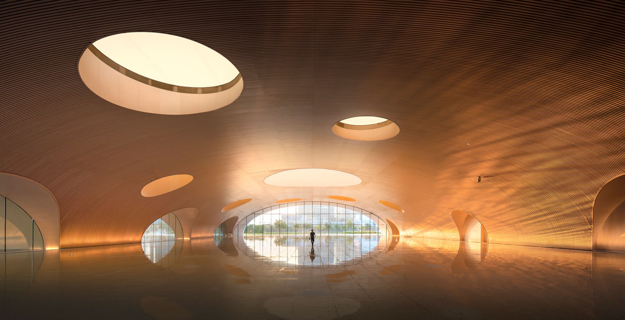 Complejo cultural y artístico de Hengqin por Atelier Apeiron. Fotografía por Hao Zhang.