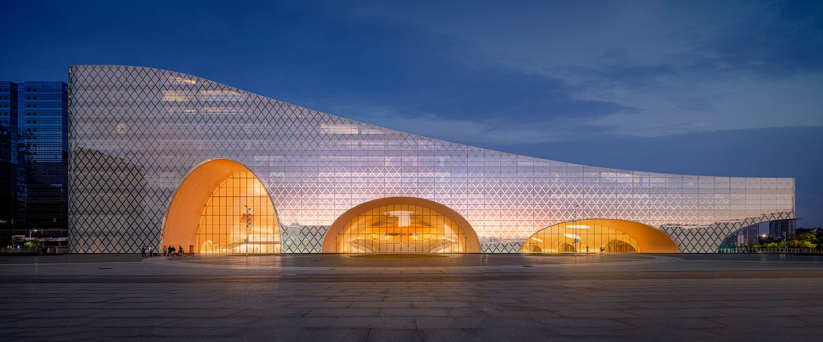 Complejo cultural y artístico de Hengqin por Atelier Apeiron. Fotografía por Schran Image.