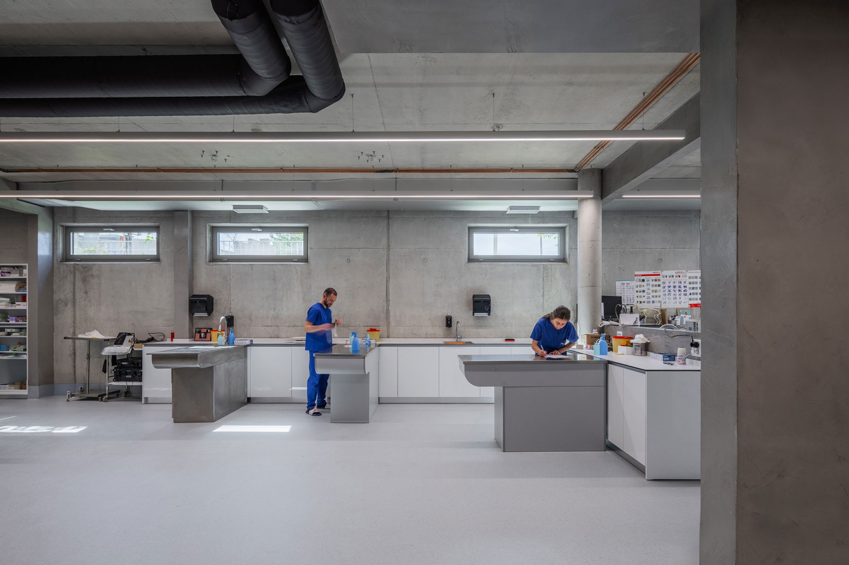 VET HOSPITAL por Davide Macullo Architects. Fotografía por Leonit Ibrahimi.