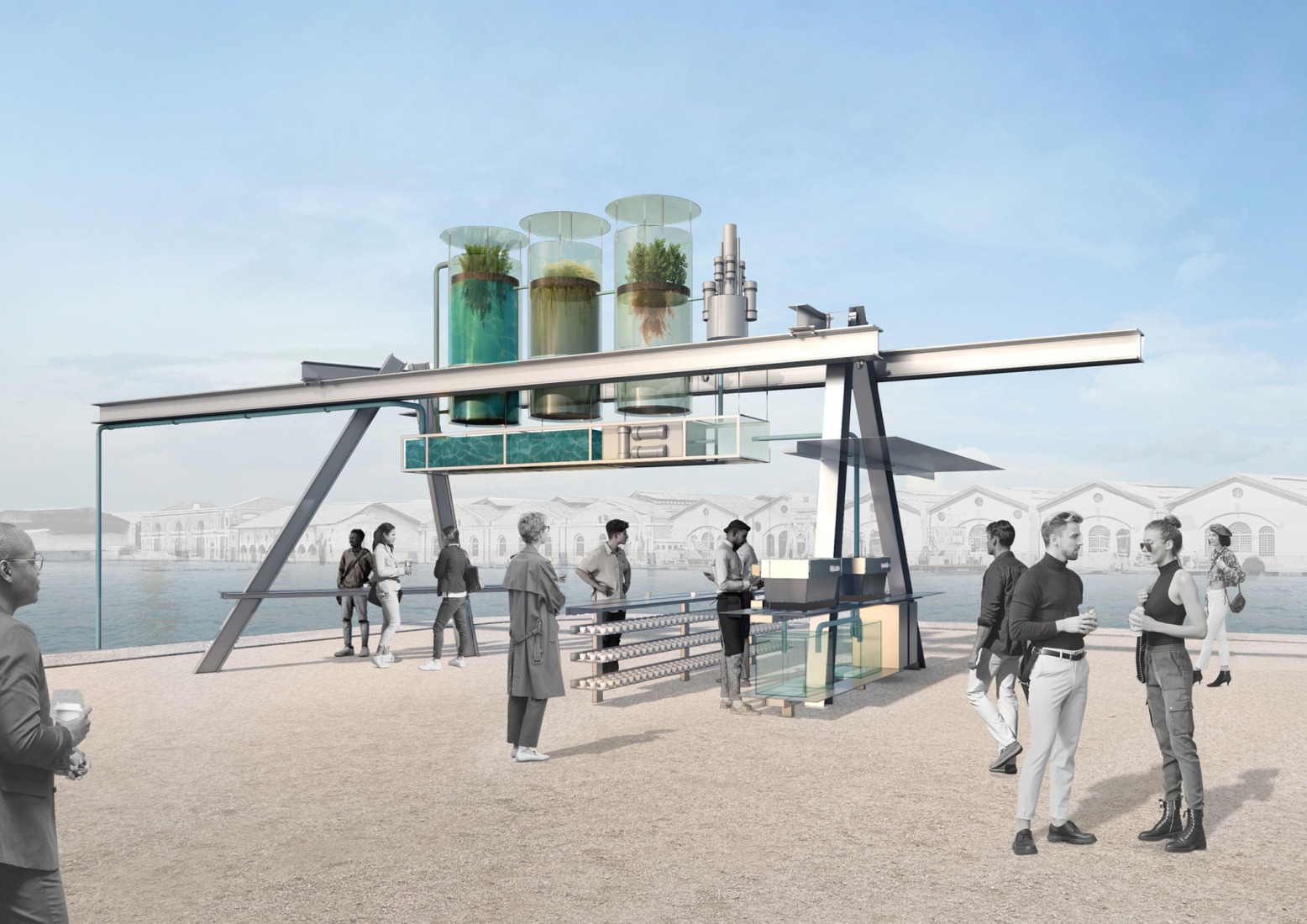 Rendering. Canal Cafè Bar, by Diller Scofidio + Renfro.