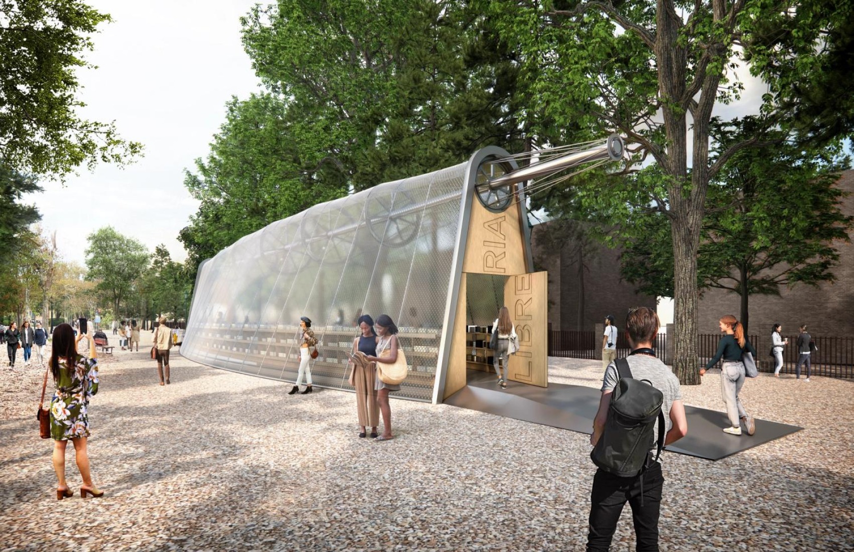 Rendering. La Libreria by Diller Scofidio + Renfro. 